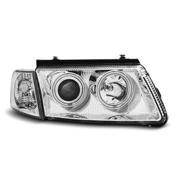 Фарове  с ангелски очи CCFL хром за VW PASSAT B5 3B 11.96-08.00