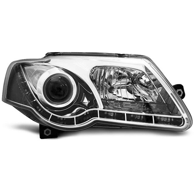 Фарове  TRUE DRL хром за VW PASSAT B6 3C 03.05-10