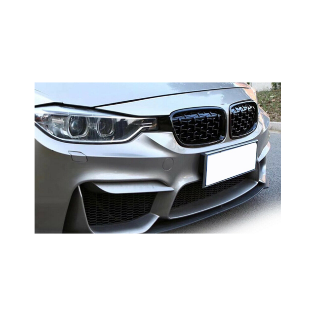купи Решетки / Бъбреци за BMW 3-та серия 2012-2018 F30 F31 Diamond Style Черен Гланц