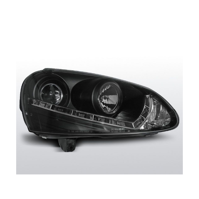 XENON Фарове  с дневни светлини Черни за VW GOLF 5 03-08