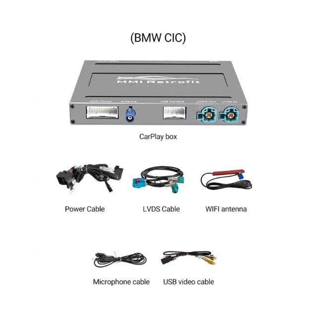 BMW CIC SYSTEM БЕЗЖИЧЕН APPLE CARPLAY ANDROID AUTO MMI BOX