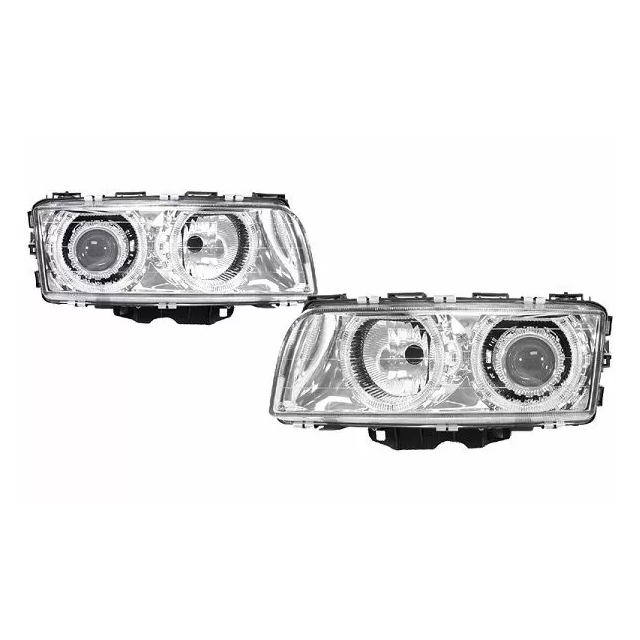 Кристални фарове тип Angel Eyes H7/H7 за BMW E38 (1998-2001) - хром