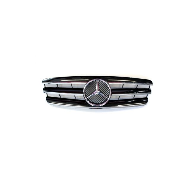 купи Решетка – Черна хромирана За Mercedes C-class W203 2000-2007г.