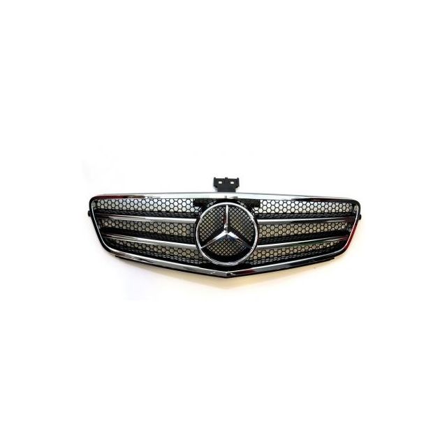 купи Решетка - Черна хромирана За Mercedes C-class W204 2007-2011г.